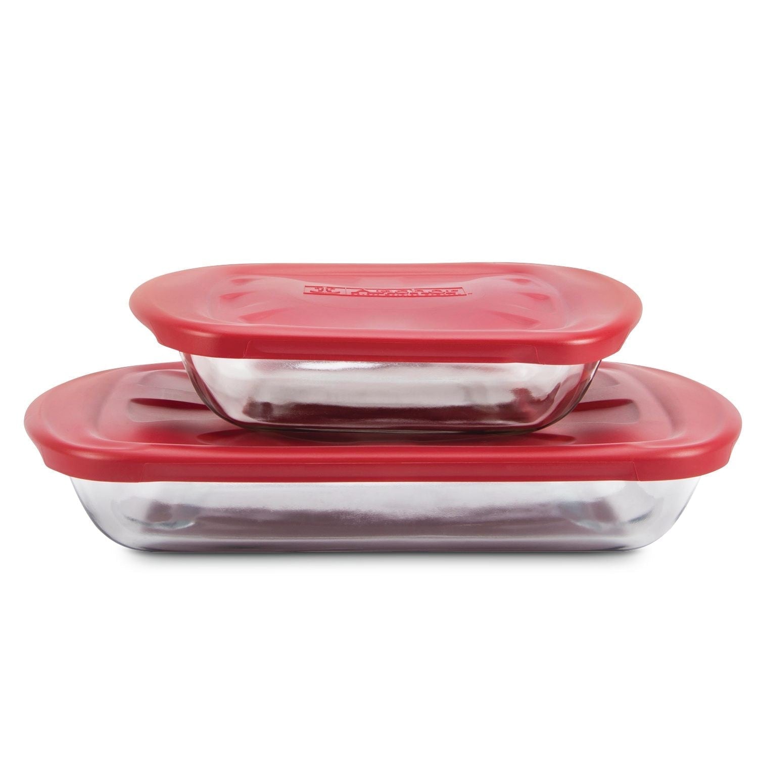 Glass Bake 'n' Keep Set with Plastic Lids, 4-pc A1N4 - product image 1