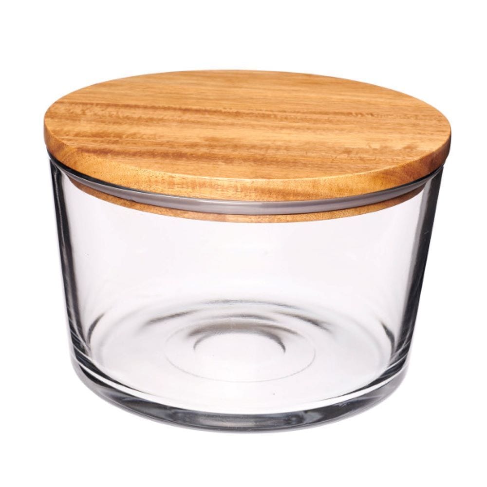 Large Bowl with Acacia Lid D8E0 - product image 1