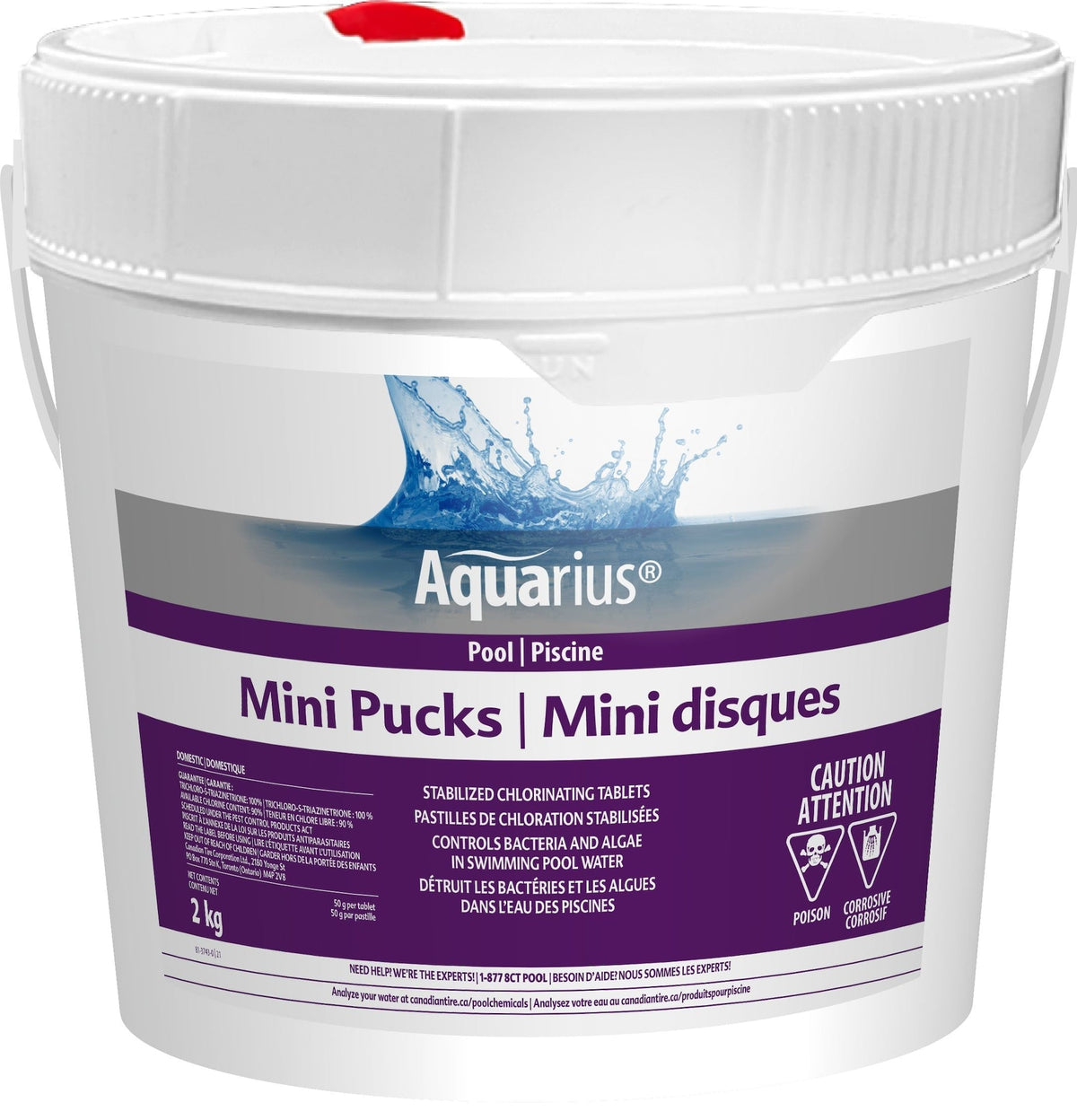 Mini Pucks Stabilized Chlorine Tablets, 2-kg Y2B7 - product image 1