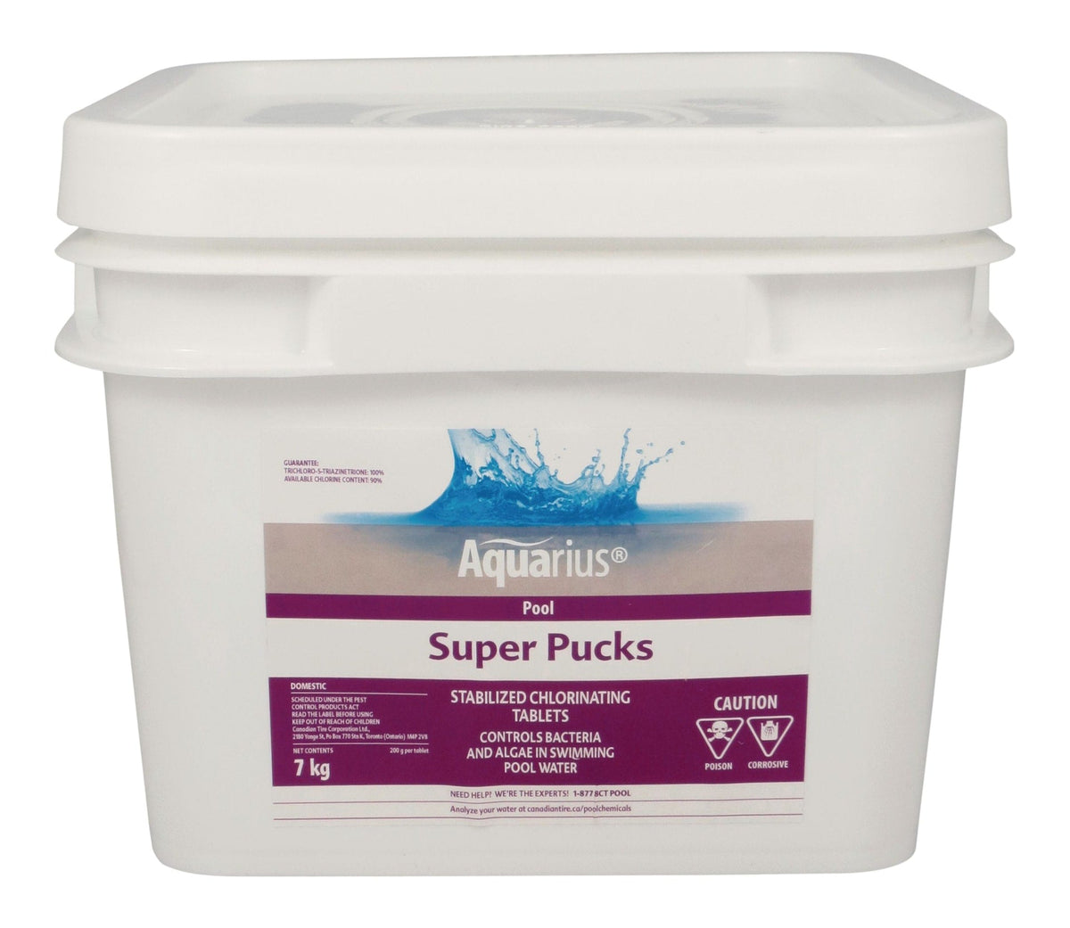 Super Pucks - Stabilized Pool Chlorine Pucks, 7-kg D8Z7 - product image 1