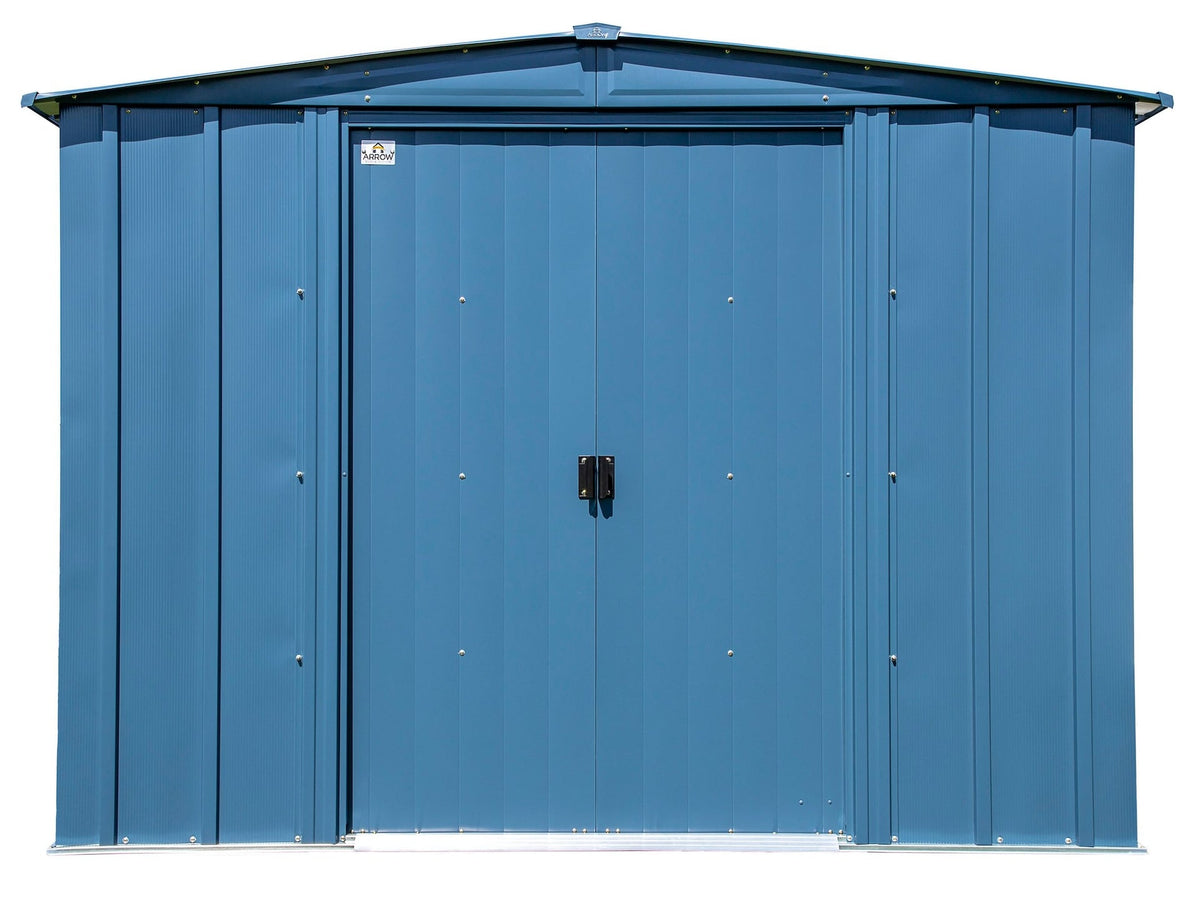 Classic Galvanized Steel Storage Shed, Blue Grey, 8-ft x 6-ft T1P4 - product image 5