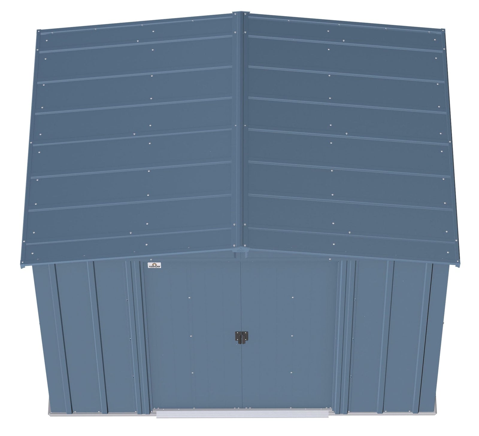 Classic Galvanized Steel Storage Shed, Blue Grey, 8-ft x 6-ft T1P4 - product image 8