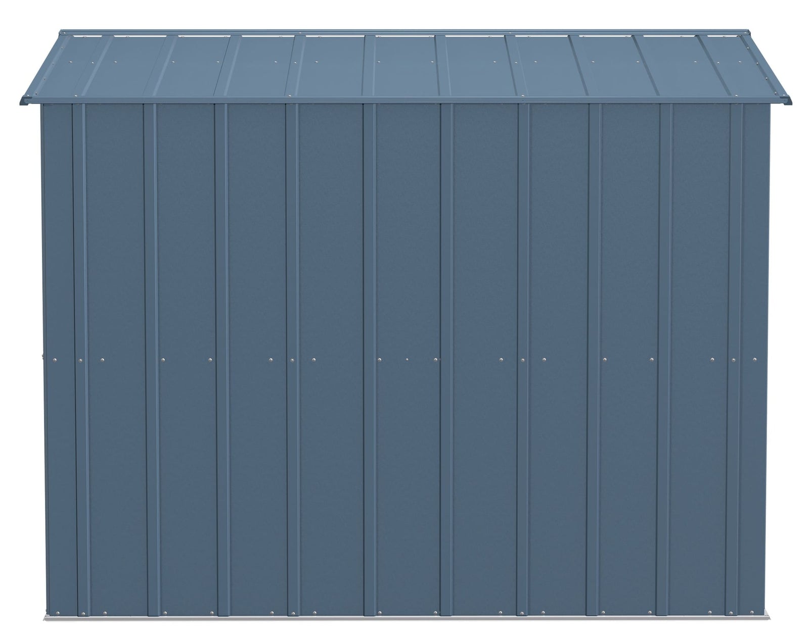 Classic Galvanized Steel Storage Shed, Blue Grey, 8-ft x 8-ft D6G9 - product image 5
