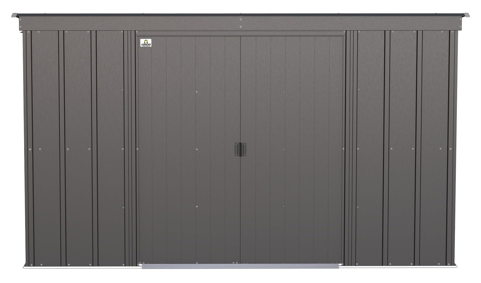 Classic Galvanized Steel Storage Shed, Charcoal, 10-ft x 4-ft G6A5 - product image 3