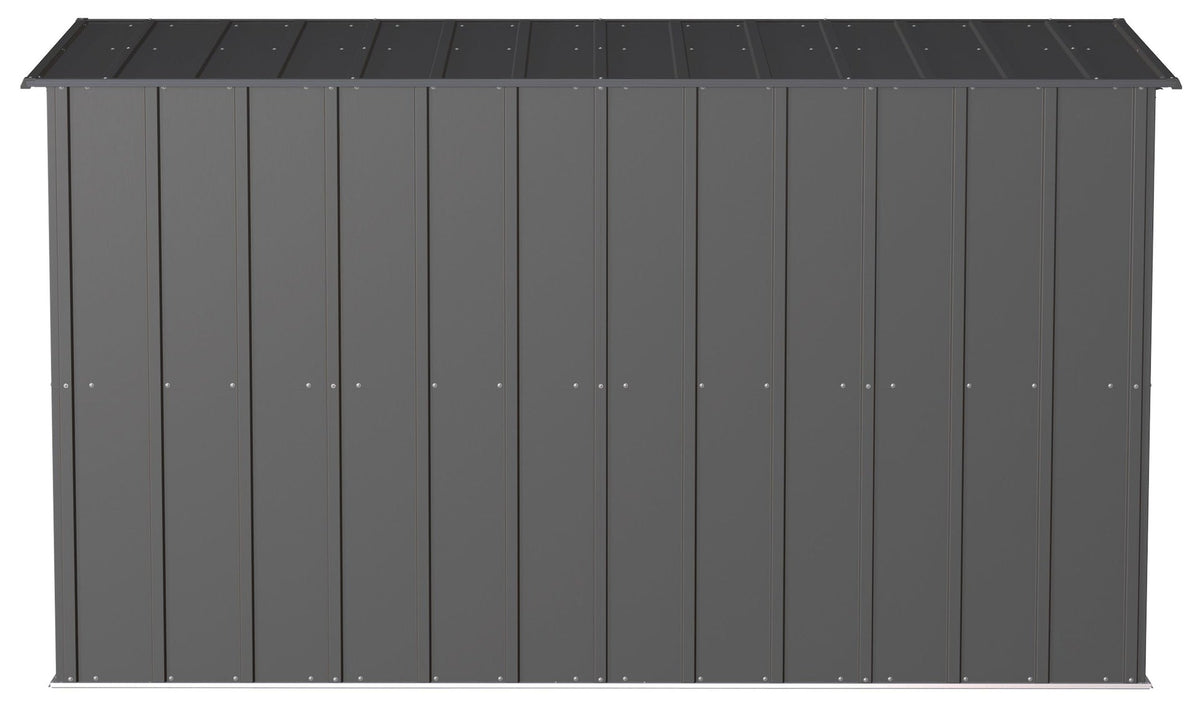 Classic Galvanized Steel Storage Shed, Charcoal, 10-ft x 4-ft G6A5 - product image 8