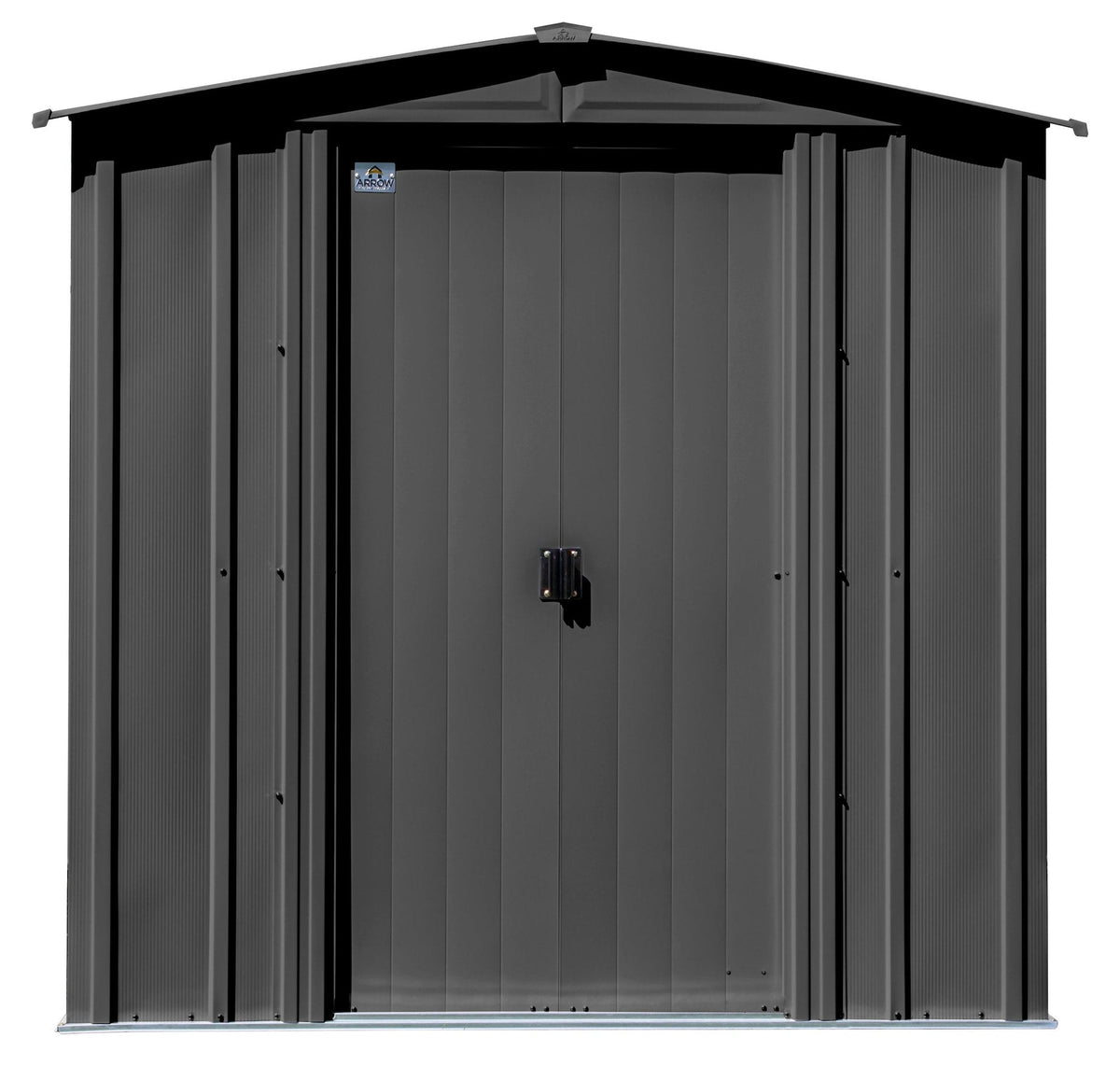 Classic Galvanized Steel Storage Shed, Charcoal, 6-ft x 5-ft Q9Y0 - product image 5