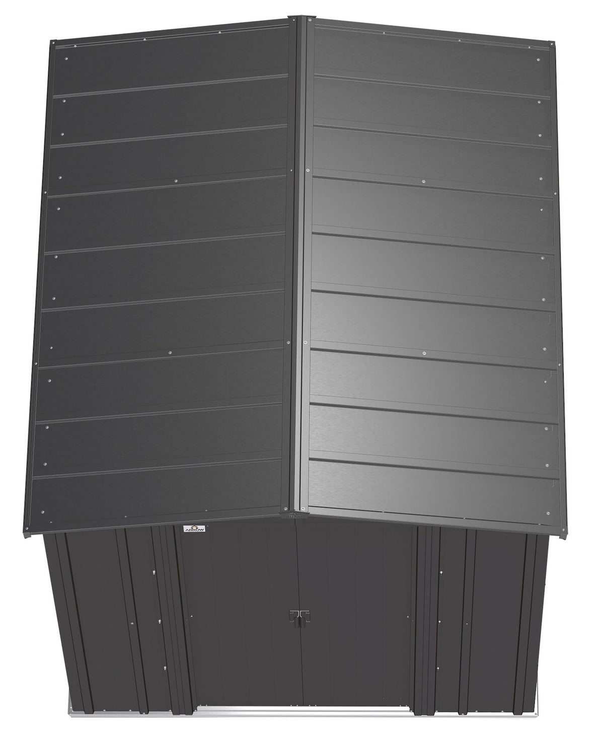 Classic Galvanized Steel Storage Shed, Charcoal, 6-ft x 7-ft K8S1 - product image 5