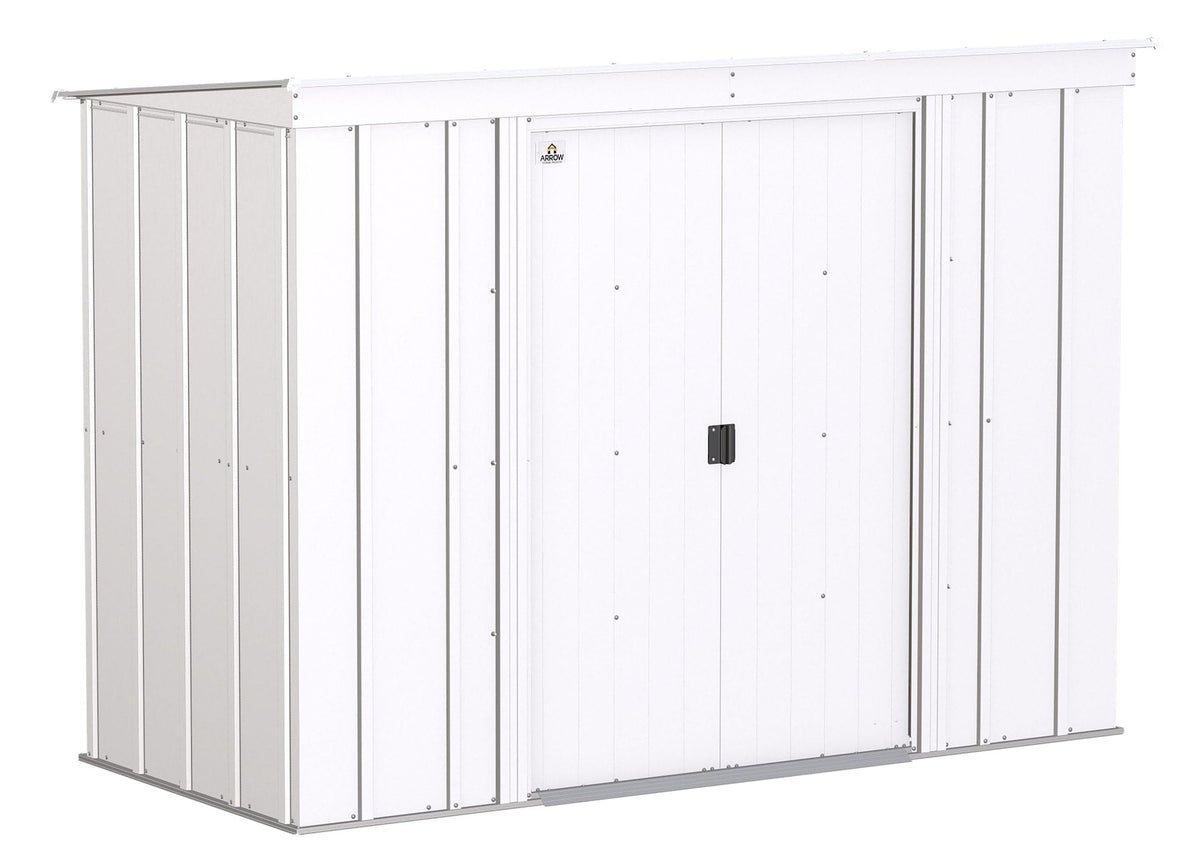 Classic Galvanized Steel Storage Shed, Flute Grey, 8-ft x 4-ft G0S7 - product image 1