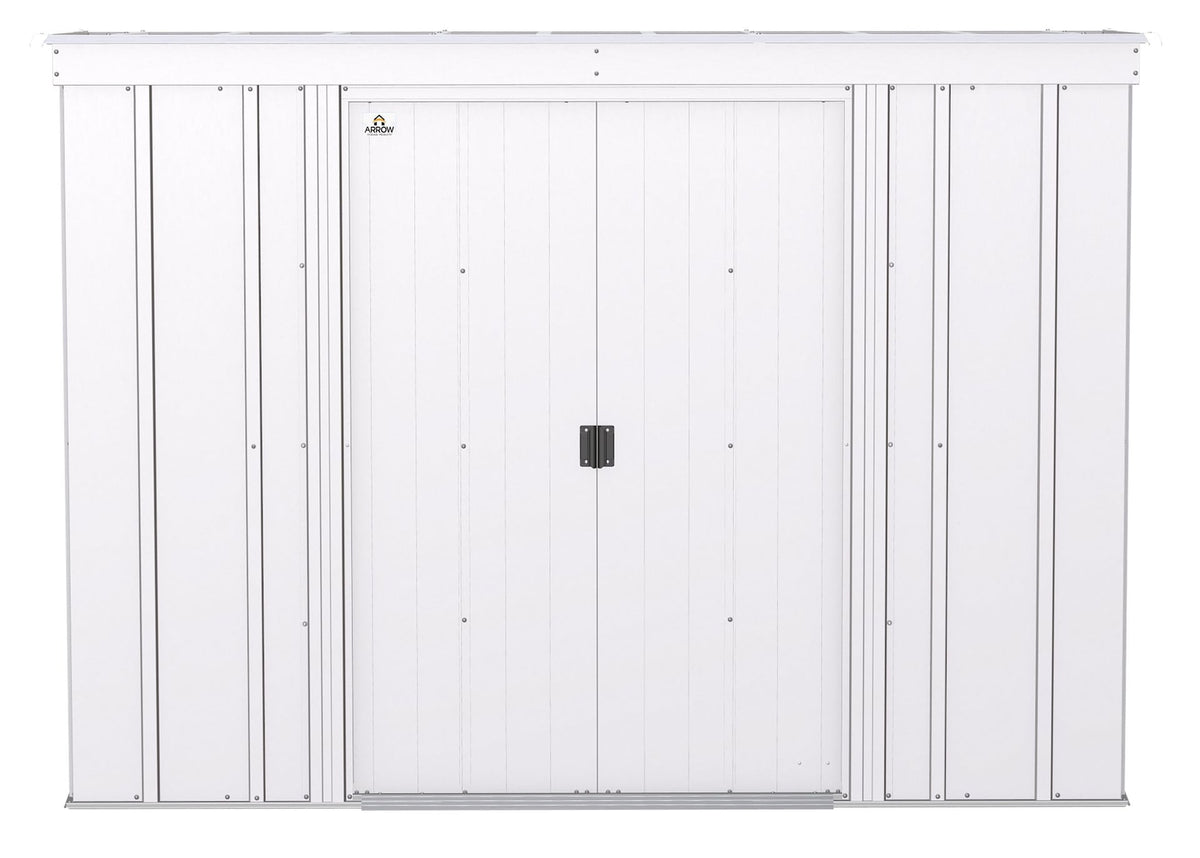Classic Galvanized Steel Storage Shed, Flute Grey, 8-ft x 4-ft R7X5 - product image 3