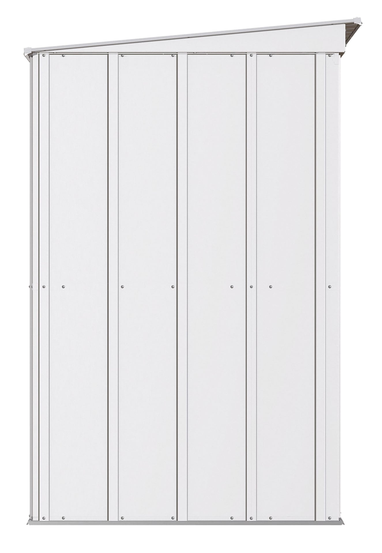 Classic Galvanized Steel Storage Shed, Flute Grey, 8-ft x 4-ft G0S7 - product image 4