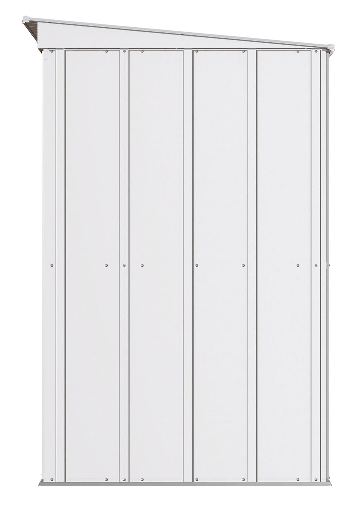 Classic Galvanized Steel Storage Shed, Flute Grey, 8-ft x 4-ft R7X5 - product image 5