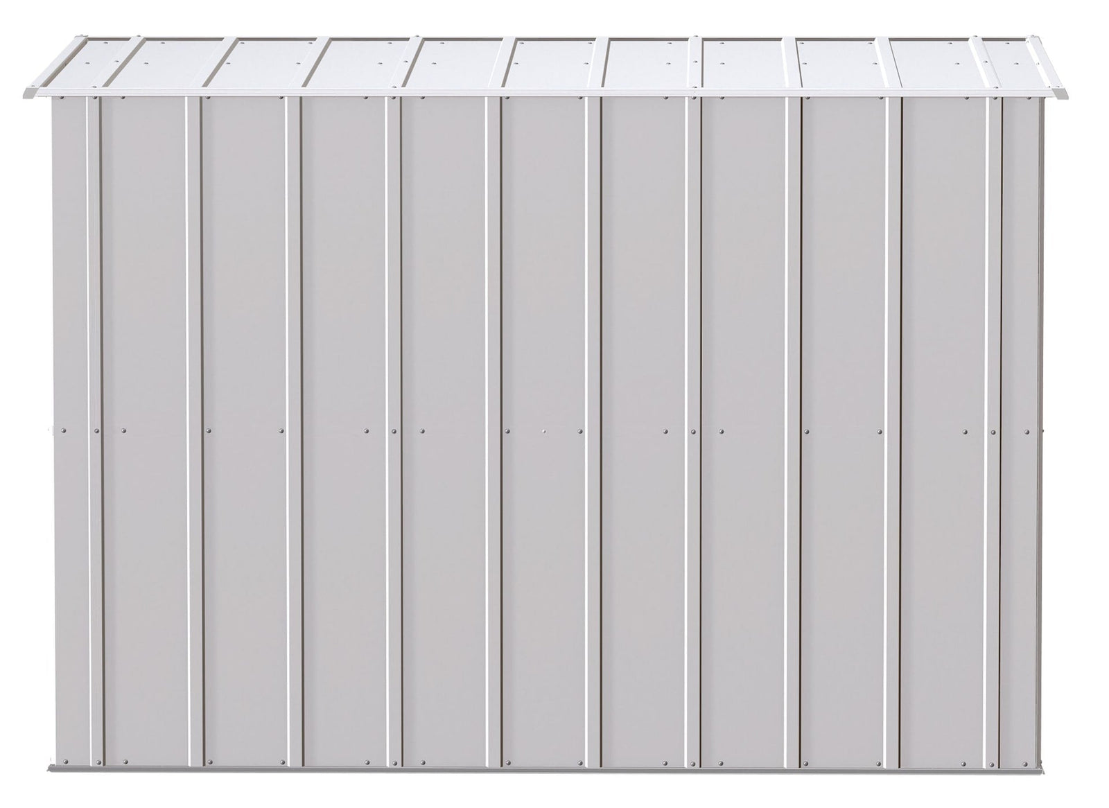 Classic Galvanized Steel Storage Shed, Flute Grey, 8-ft x 4-ft R7X5 - product image 7
