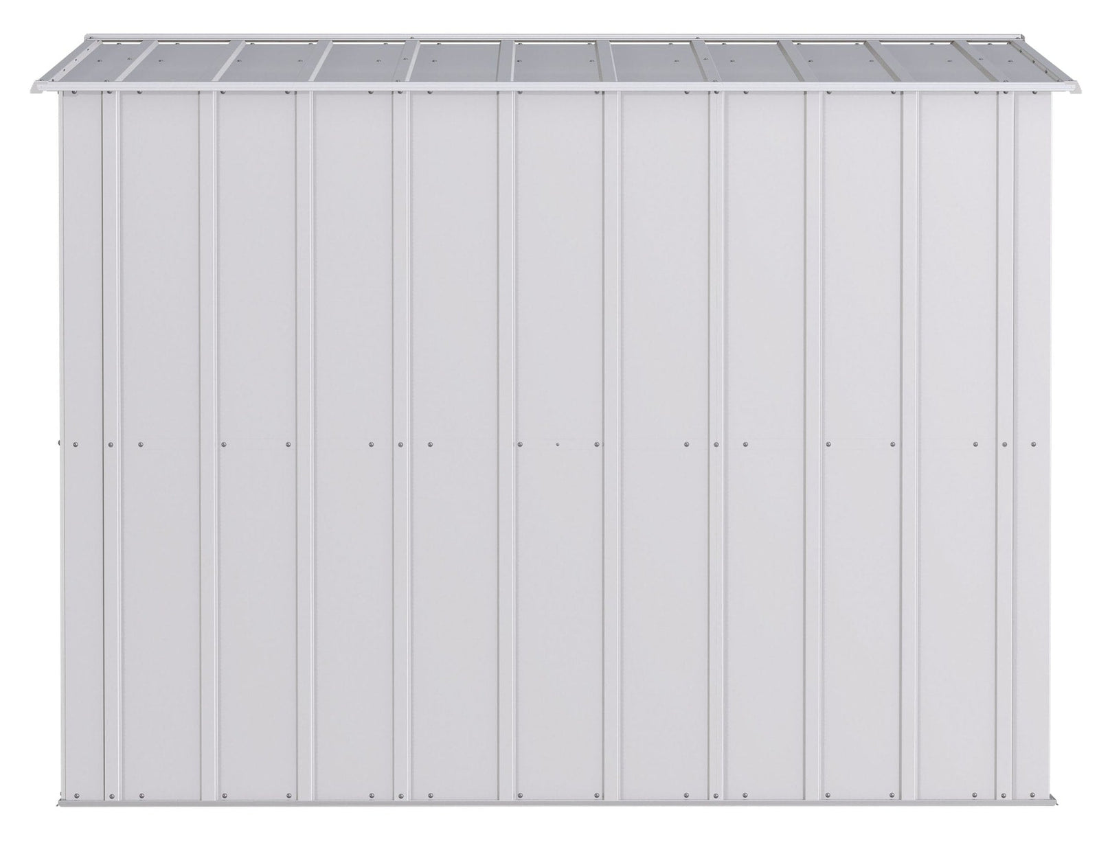 Classic Galvanized Steel Storage Shed, Flute Grey, 8-ft x 8-ft Y9I7 - product image 5
