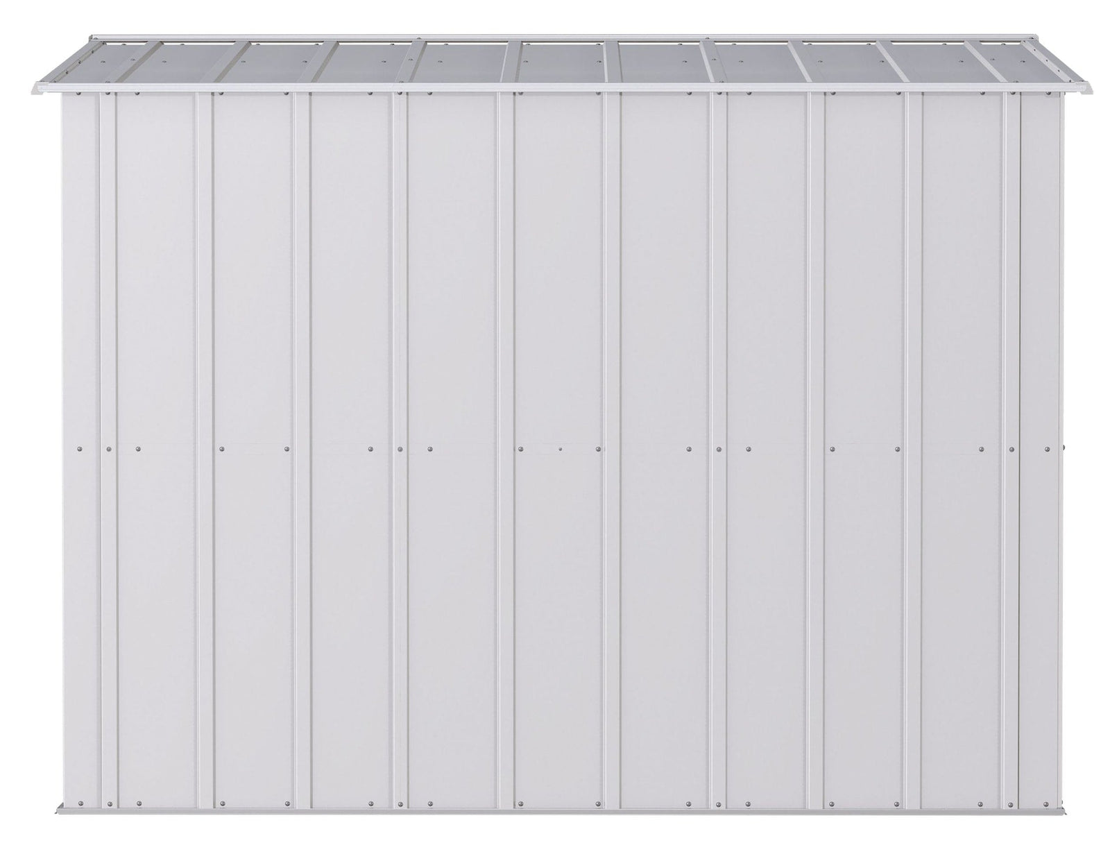Classic Galvanized Steel Storage Shed, Flute Grey, 8-ft x 8-ft Y4K5 - product image 6