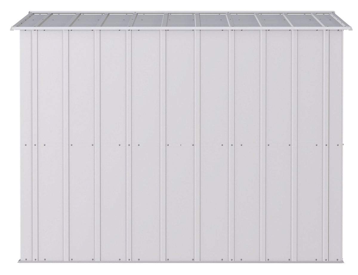 Classic Galvanized Steel Storage Shed, Flute Grey, 8-ft x 8-ft Y9I7 - product image 6