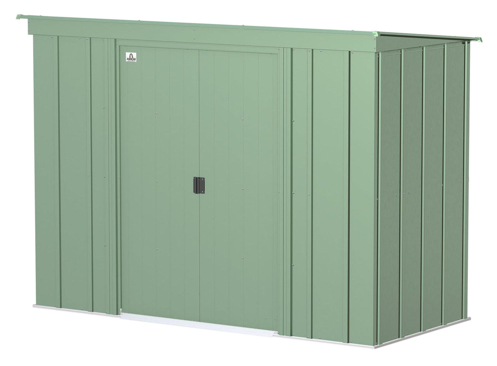 Classic Galvanized Steel Storage Shed, Sage Green, 8-ft x 4-ft R1Q5 - product image 2