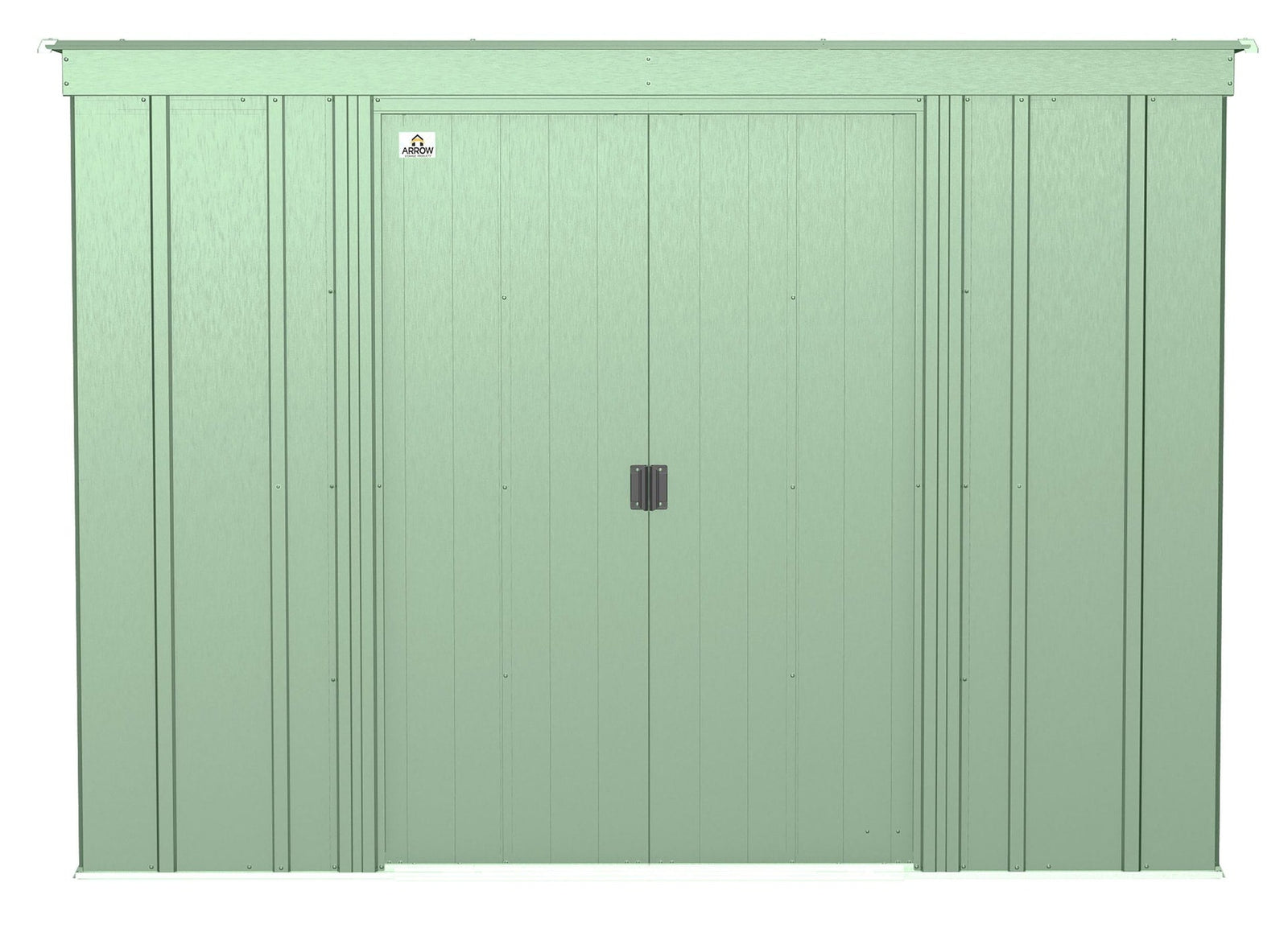 Classic Galvanized Steel Storage Shed, Sage Green, 8-ft x 4-ft R1Q5 - product image 3