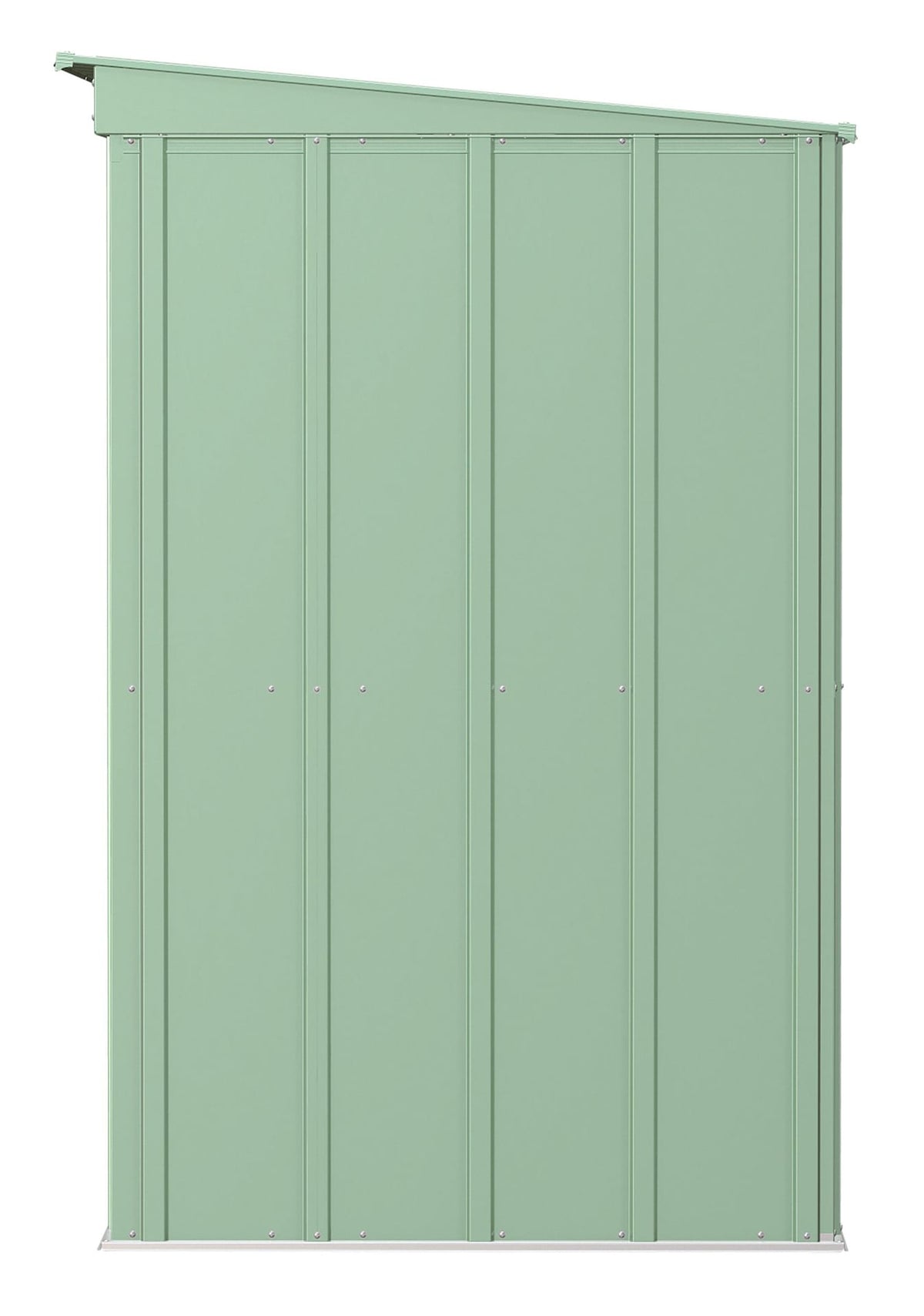 Classic Galvanized Steel Storage Shed, Sage Green, 8-ft x 4-ft R1Q5 - product image 4