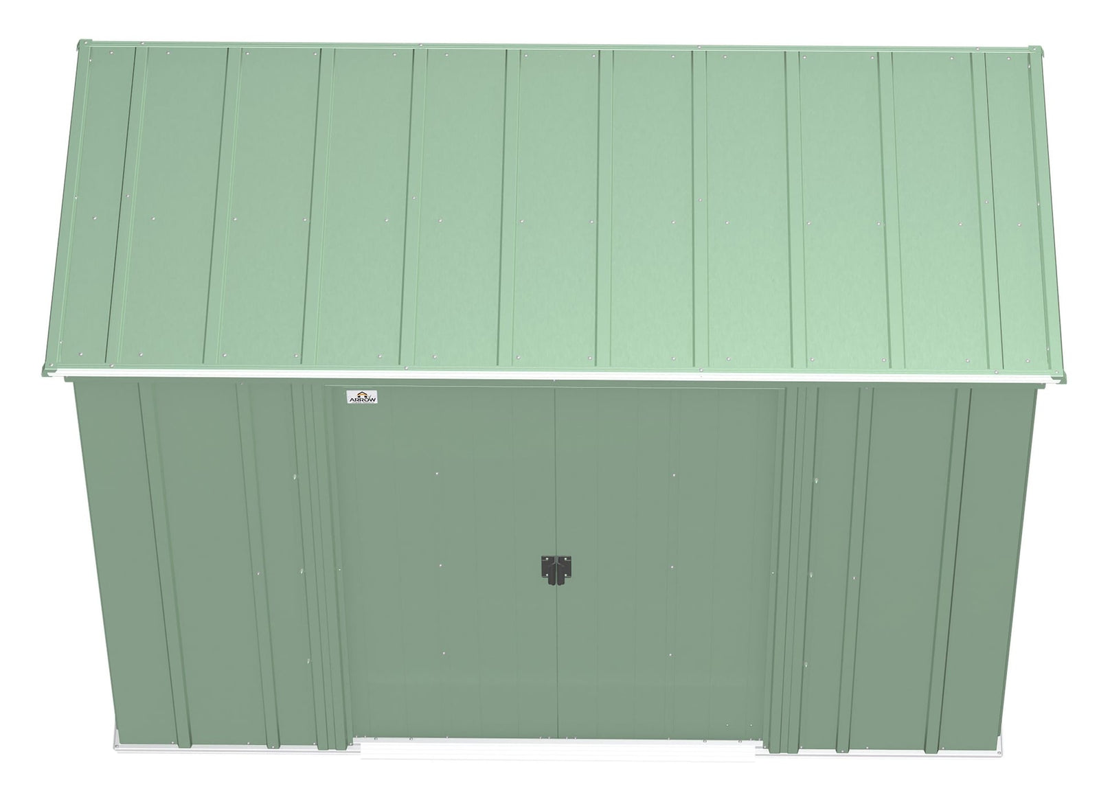 Classic Galvanized Steel Storage Shed, Sage Green, 8-ft x 4-ft R1Q5 - product image 6