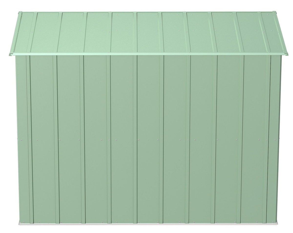 Classic Galvanized Steel Storage Shed, Sage Green, 8-ft x 4-ft R1Q5 - product image 7