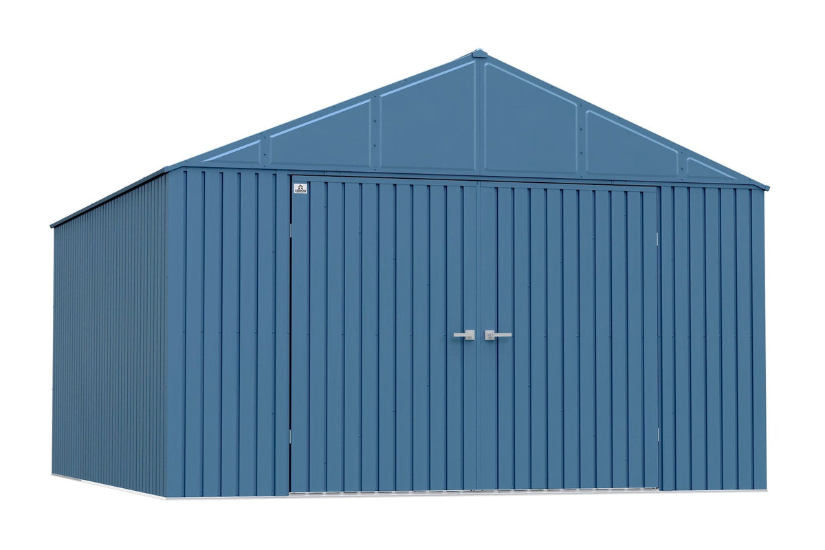 Elite 12x14-ft Blue Grey Corrosion-Resistant Steel Shed B3F0 - product image 3