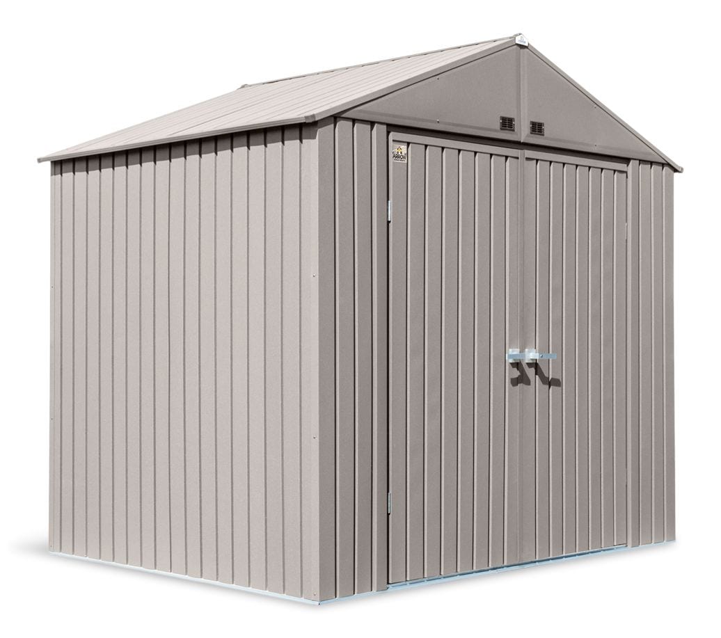 Elite Steel Storage Shed with Pent Roof, Cool Grey, 8-ft x 6-ft I4I2 - product image 1