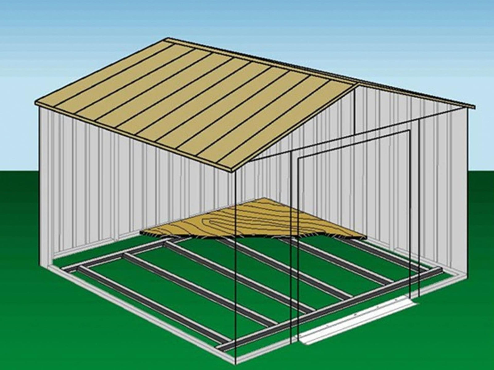 Floor Frame Kit for Classic 12x12-ft Sheds F3Y8 - product image 4