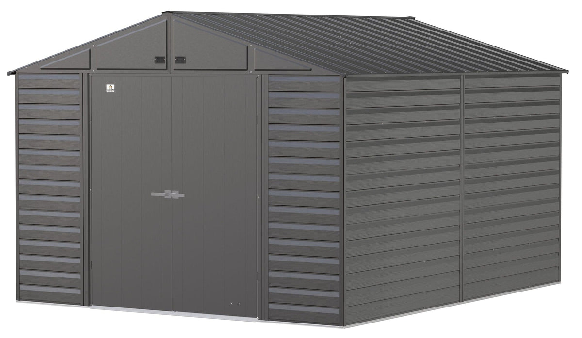 Select Galvanized Steel Storage Shed, Charcoal, 10-ft x 12-ft D9N9 - product image 3