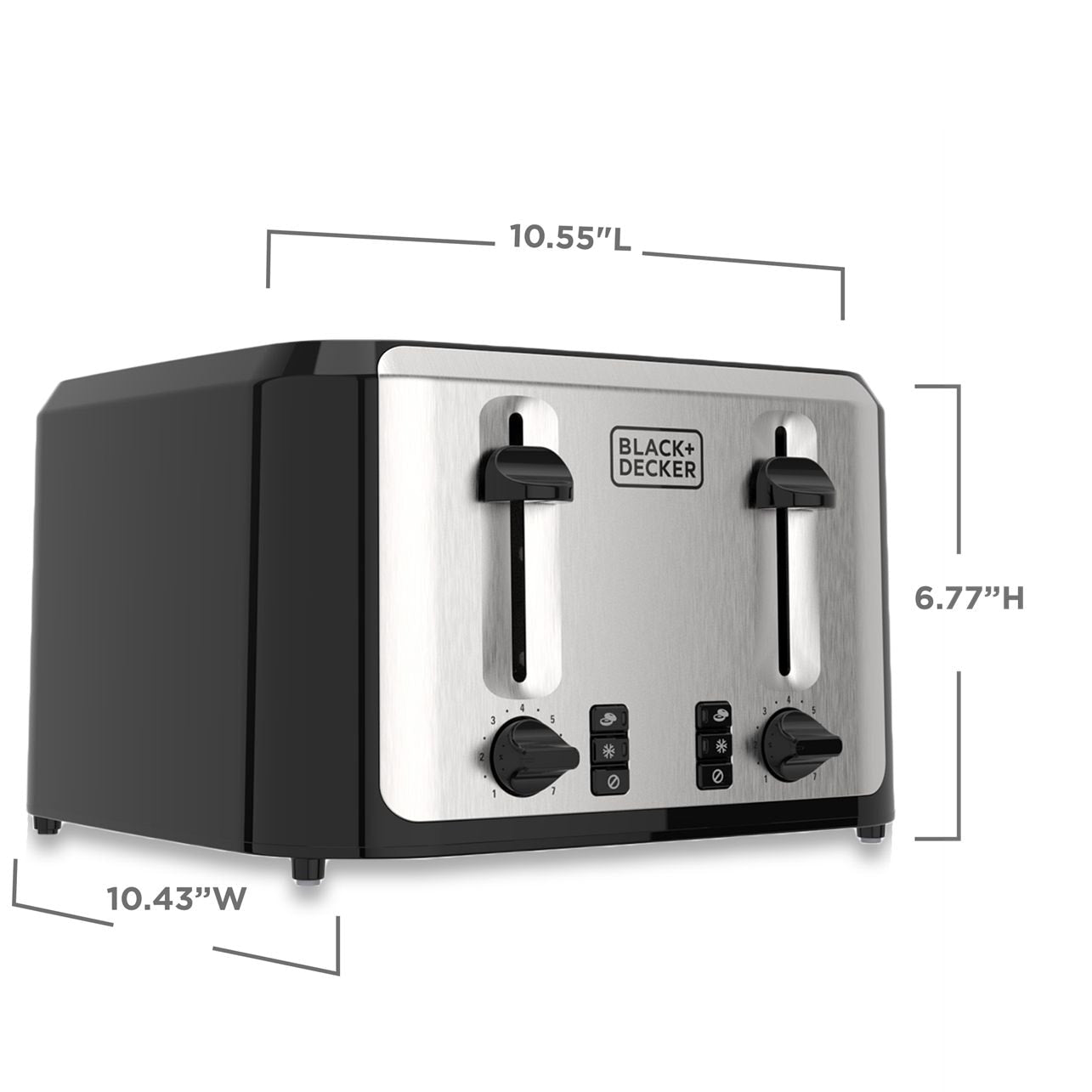 Extra Wide Slots Toaster with 7 Settings, 4-Slices M4F2 - product image 5