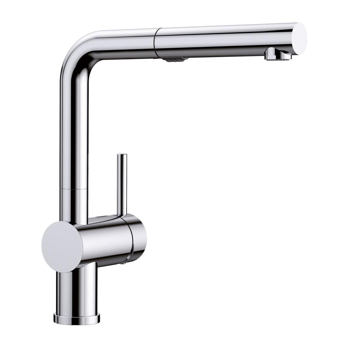 Linus Low Arc Pull-Out Dual-Spray Kitchen Faucet, Chrome T7T8 - product image 1