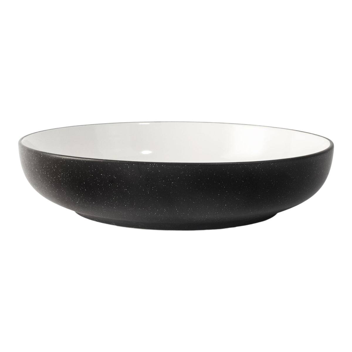 Catalone Stoneware 2-Tone Serving Bowl, Black/White N6Q9 - product image 1