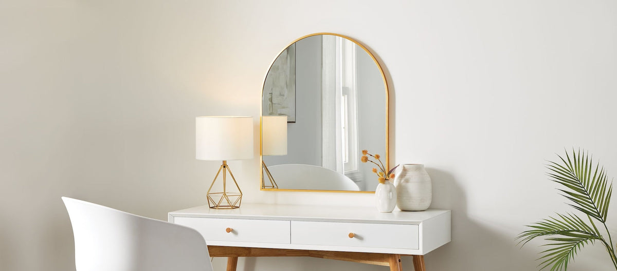 Elrose Gold Arch Mirror, 24 x 28-in B4F3 - product image 6