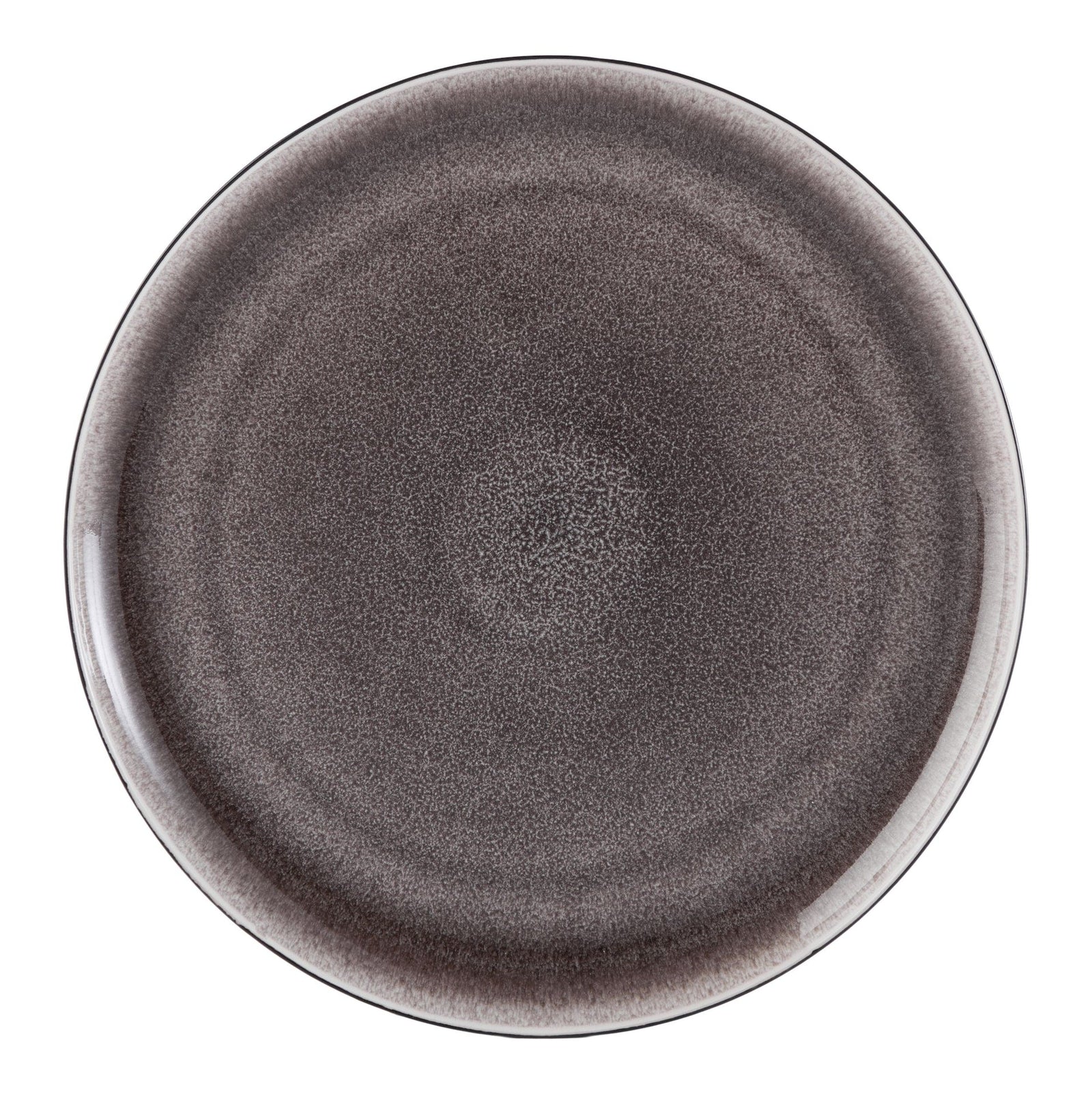 Kenway Stoneware Dinnerware Set, Serves 4, 16-pc, Matte Black & Taupe Reactive Glaze F7G3 - product image 5