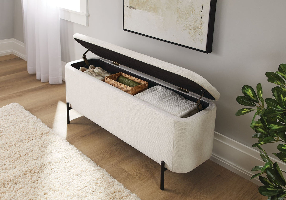 Picton Storage Bench, White H7W2 - product image 4
