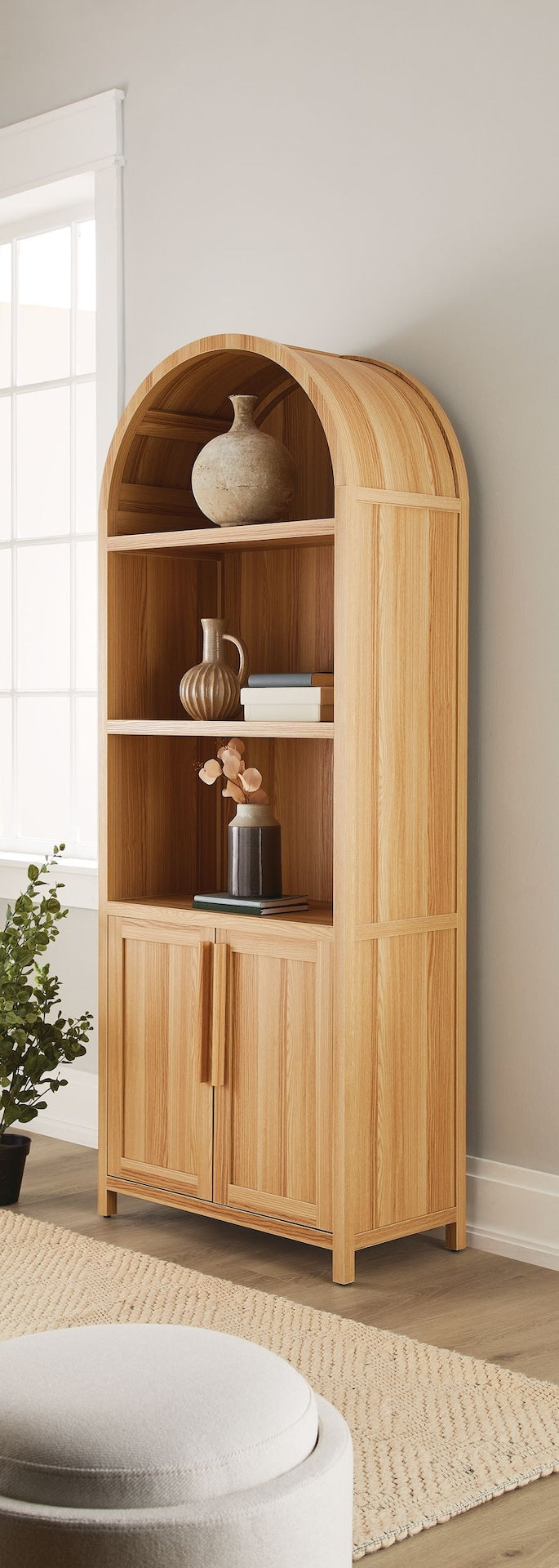 Stratford Arched Bookcase, Oak R0K4 - product image 4