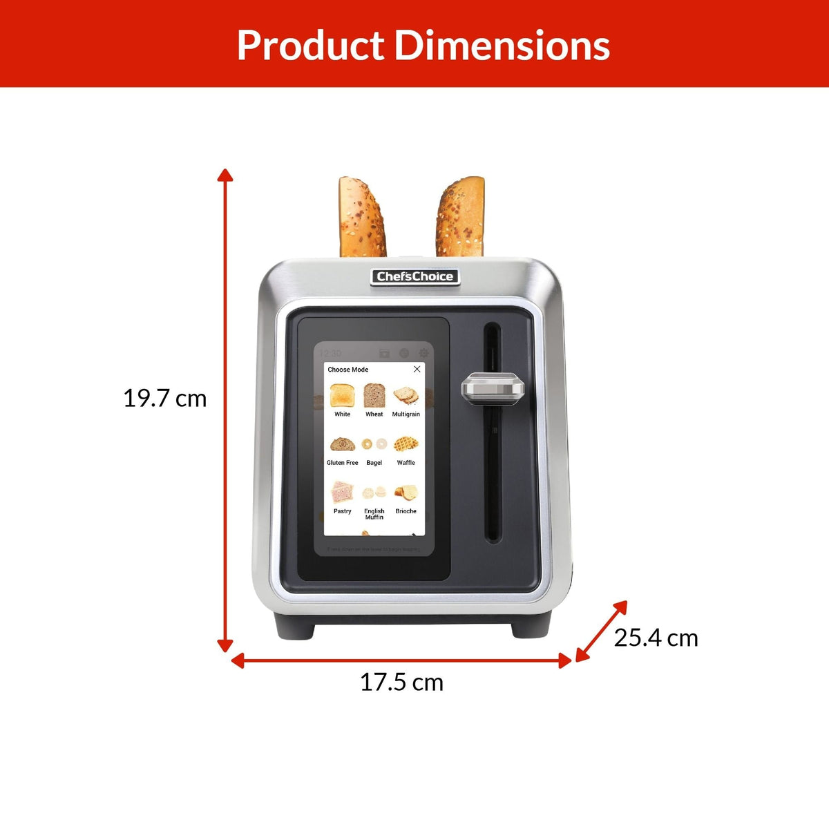 2-Slice Toaster with Touchscreen Display X5Q8 - product image 2