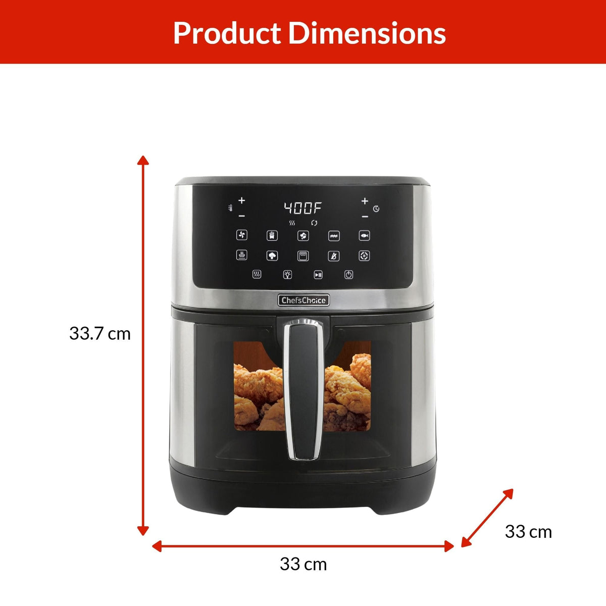 Air Fryer with LED Touchscreen Display, 7-qt X2Y8 - product image 2
