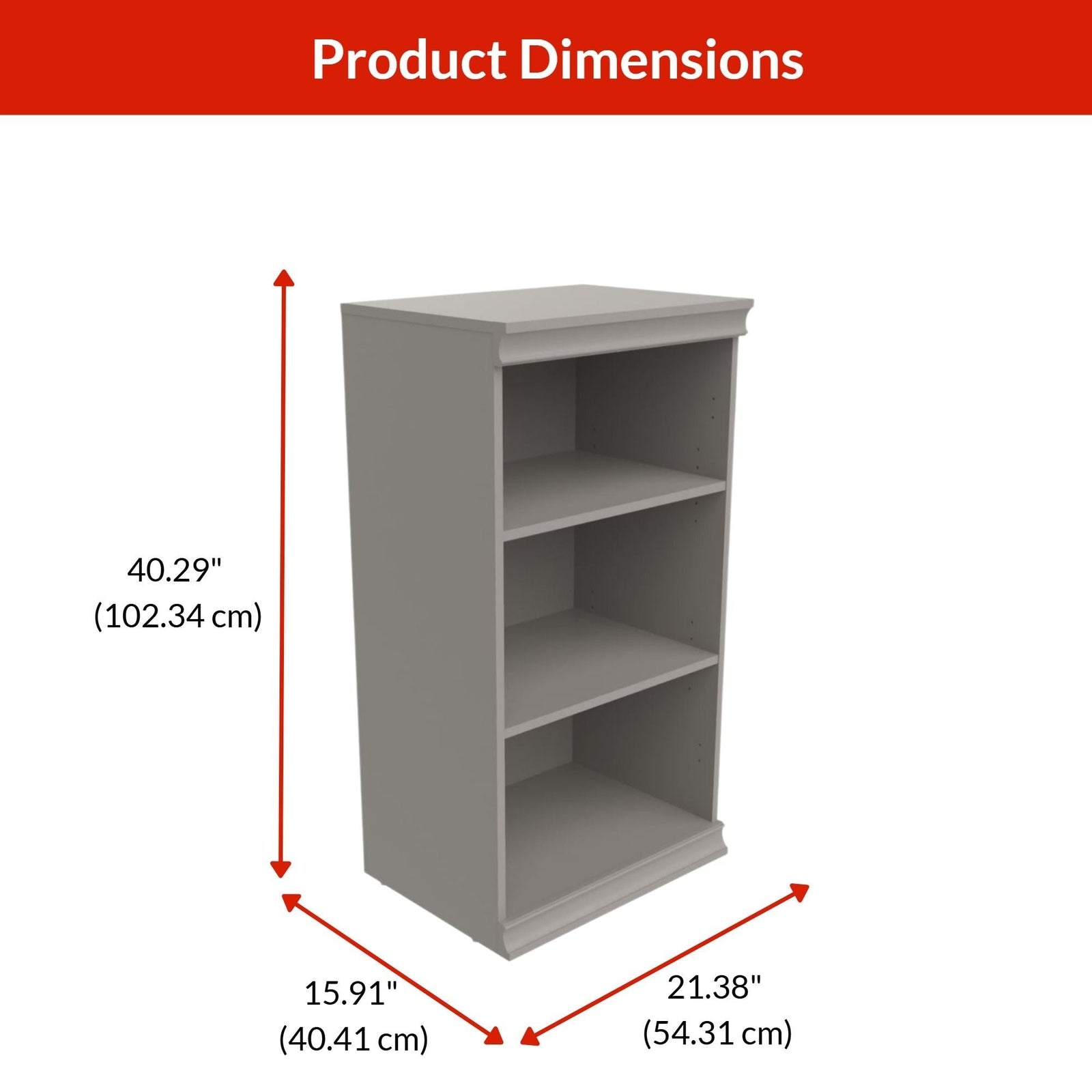 Modular Stackable Closet Storage Shelf Unit, Taupe I5W3 - product image 3