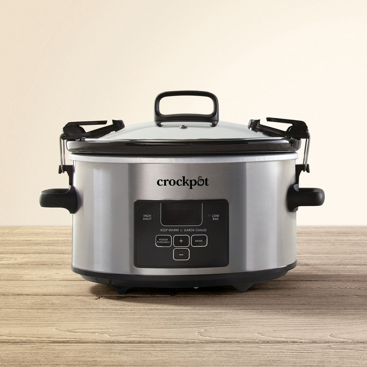Digital Programmable Slow Cooker with Locking Lid, Feeds 4 People & More, Stainless Steel, 4-qt H4P1 - product image 3