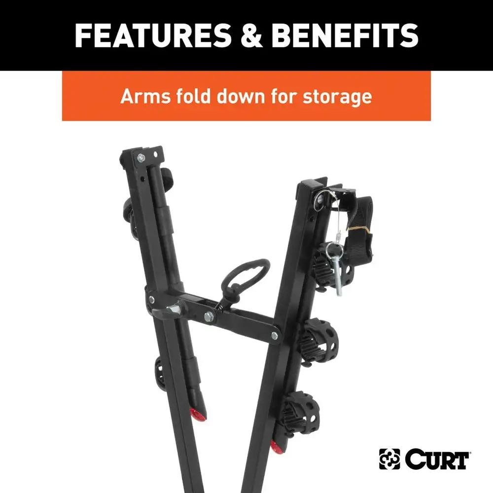 18013 Clamp-On 3-Bike Hitch Mount Bike Rack, Fits Over 2-in Receiver, Black A8I6 - product image 3