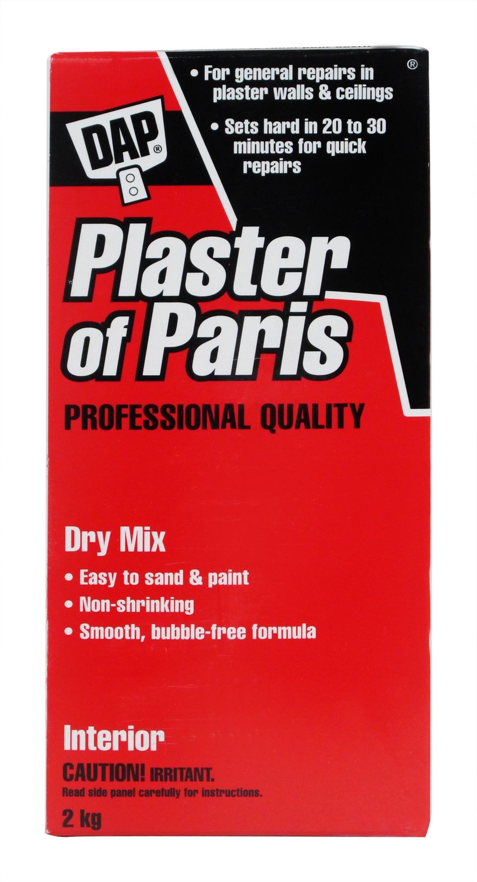Plaster Of Paris Professional Dry Mix Plaster For Indoor Wall & Ceiling Repairs, 1.8-kg V5W5 - product image 1