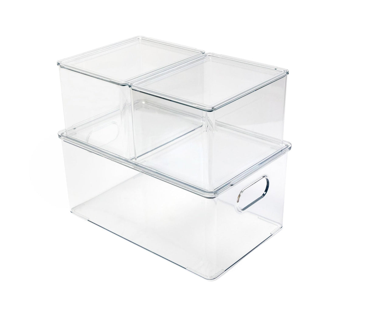 Clear Storage Bin Set, 3-pc U6M1 - product image 1
