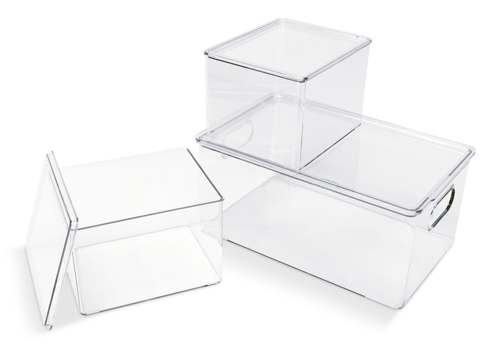 Clear Storage Bin Set, 3-pc U6M1 - product image 2