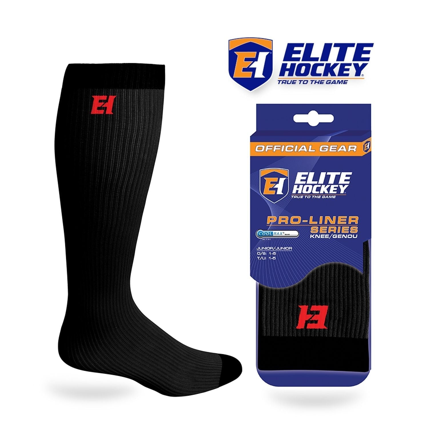 Hockey Pro-Liner Skate Socks, Junior, Various Colours A7J4 - product image 1