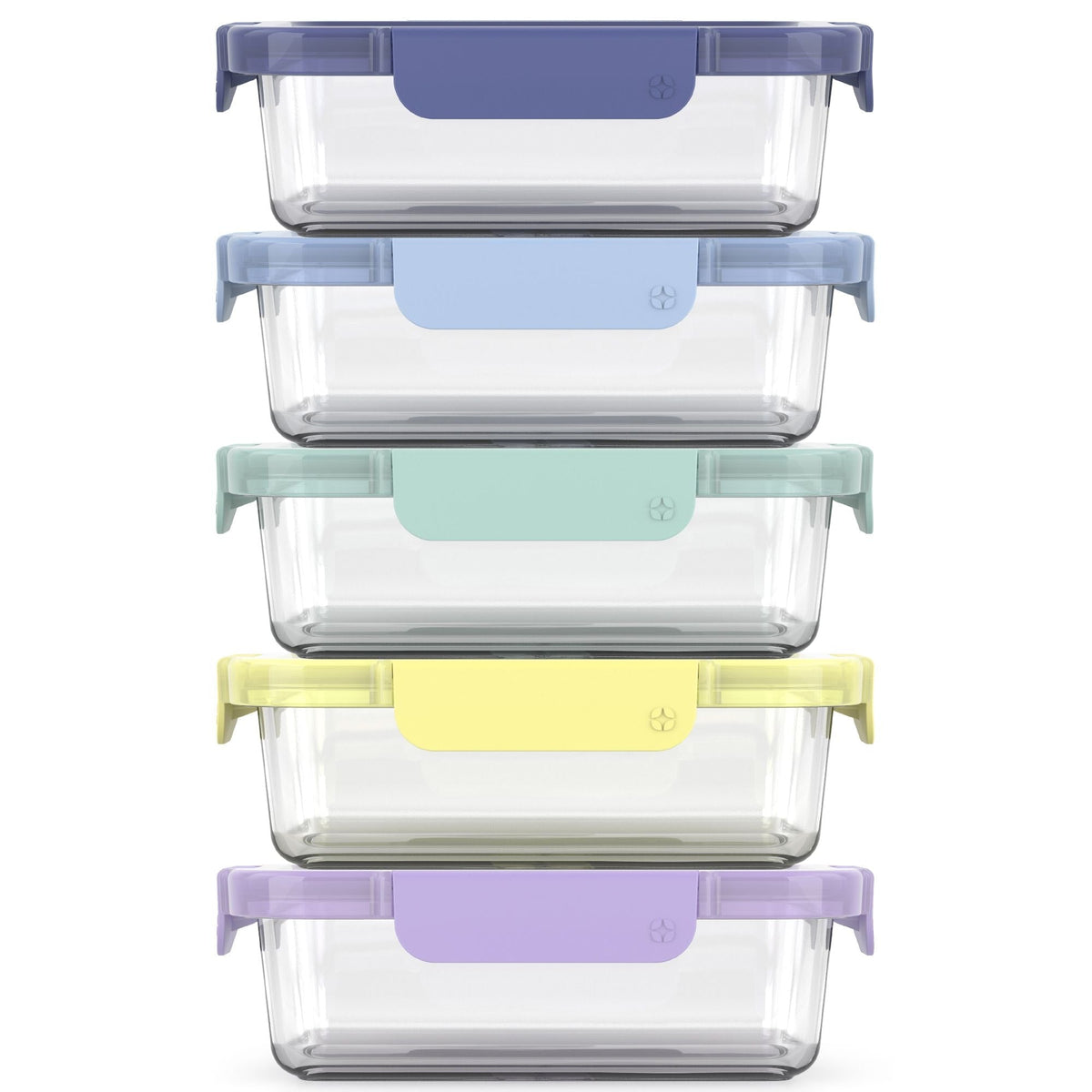 Colour Lock Glass Meal Prep Food Storage Container Set with Leakproof Lids, 10-pc B4B3 - product image 1