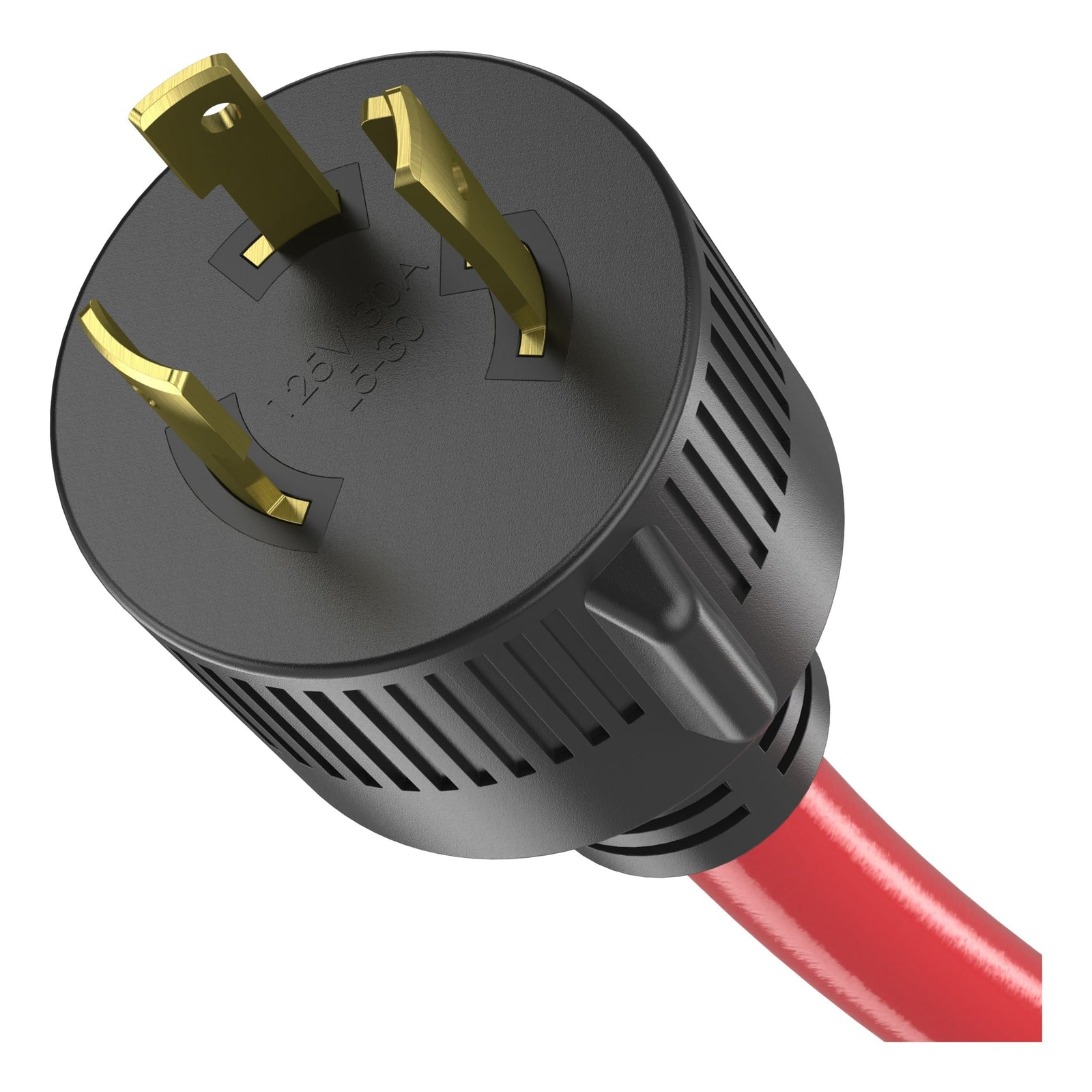 30A 25-ft Triple-Outlet Extension Cord, Red O7W1 - product image 2