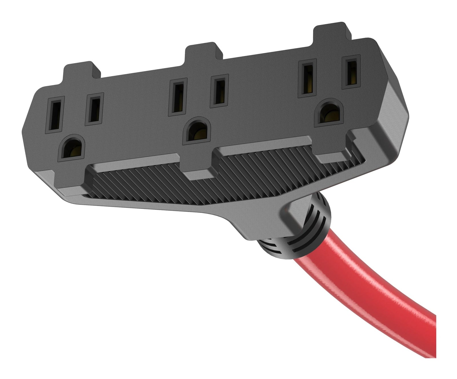30A 25-ft Triple-Outlet Extension Cord, Red O7W1 - product image 3