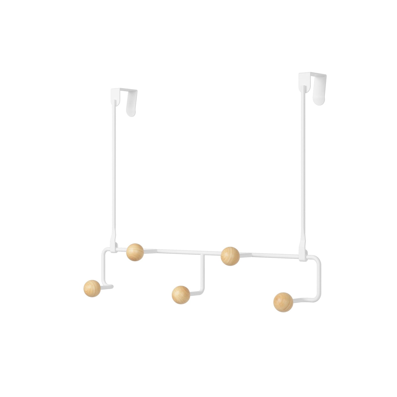 Over The Door 5 Hook, White J6A6 - product image 1