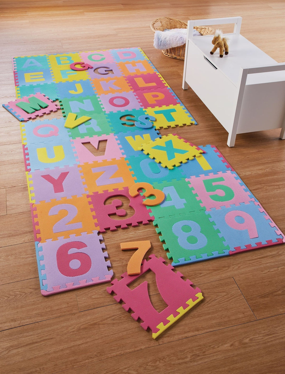 Pop-Out Alphabet Play Floor Mat, 78-pc, 7 x 4-ft, Ages 2+ K2B4 - product image 2