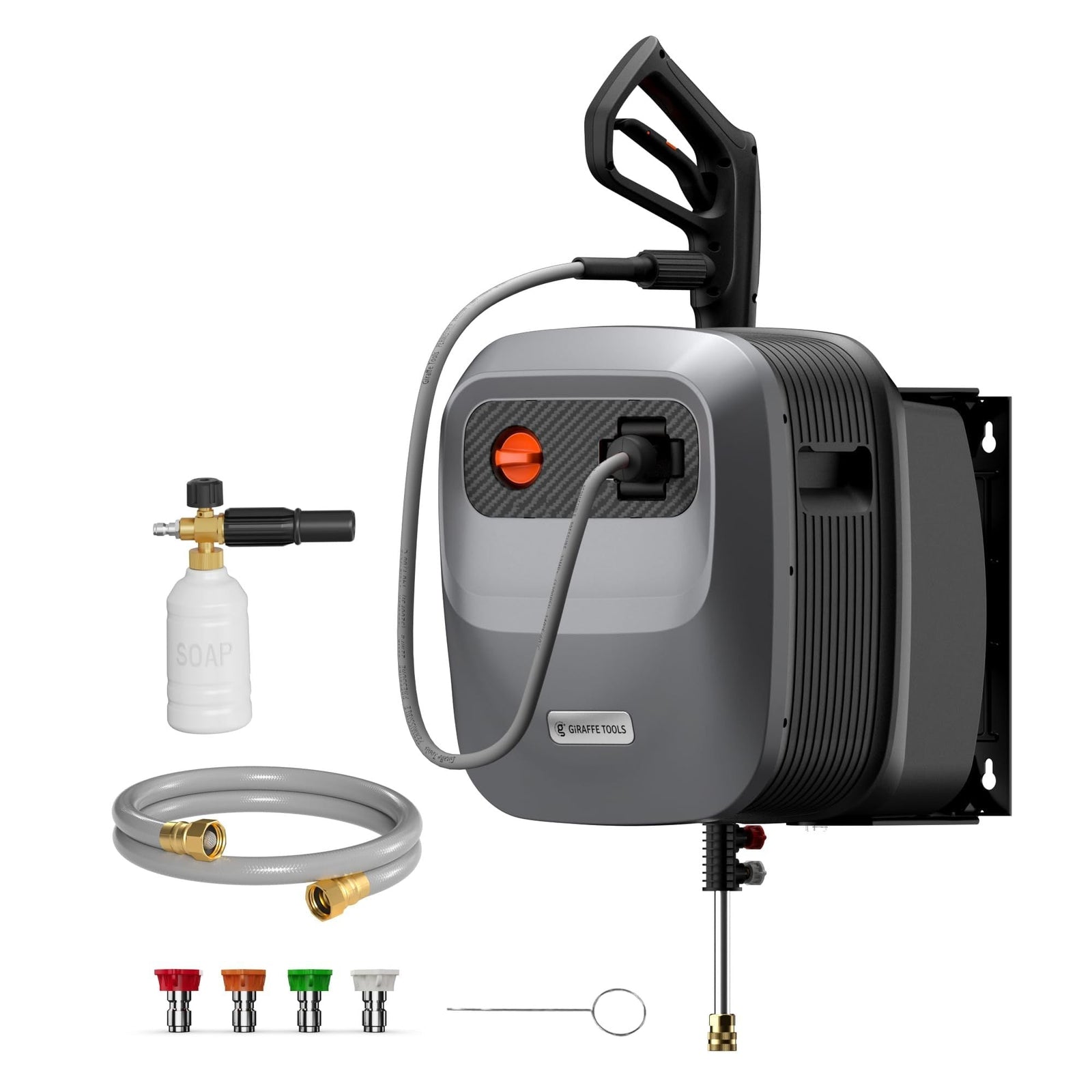 Tools Grandfalls G20 Wall Mounted 1900 PSI 2.2 GPM Brushless Electric Pressure Washer with 65-ft Retractable Hard Hose T1B4 - product image 1